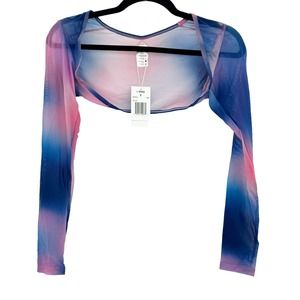 L*SPACE Swim Multi MEOIT23 AUA OLLIE  Mesh TOP Size S/P NWT